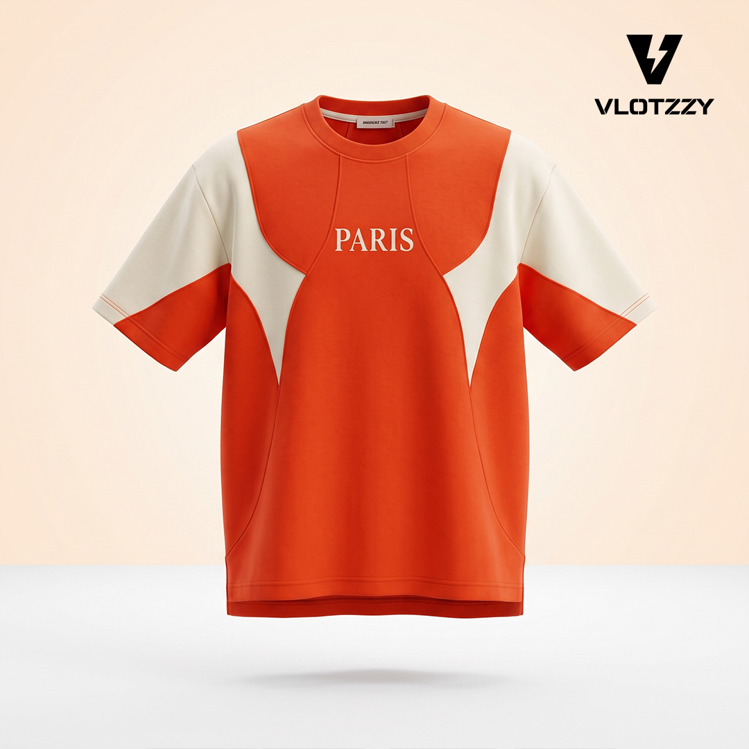 The Paris Curved Panel Drop-Shoulder T-Shirt - Image 2