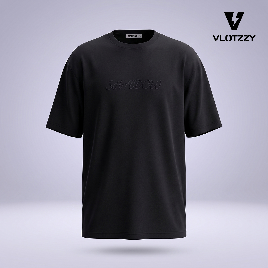 Shadow Script Drop-Shoulder T-Shirt - Image 2