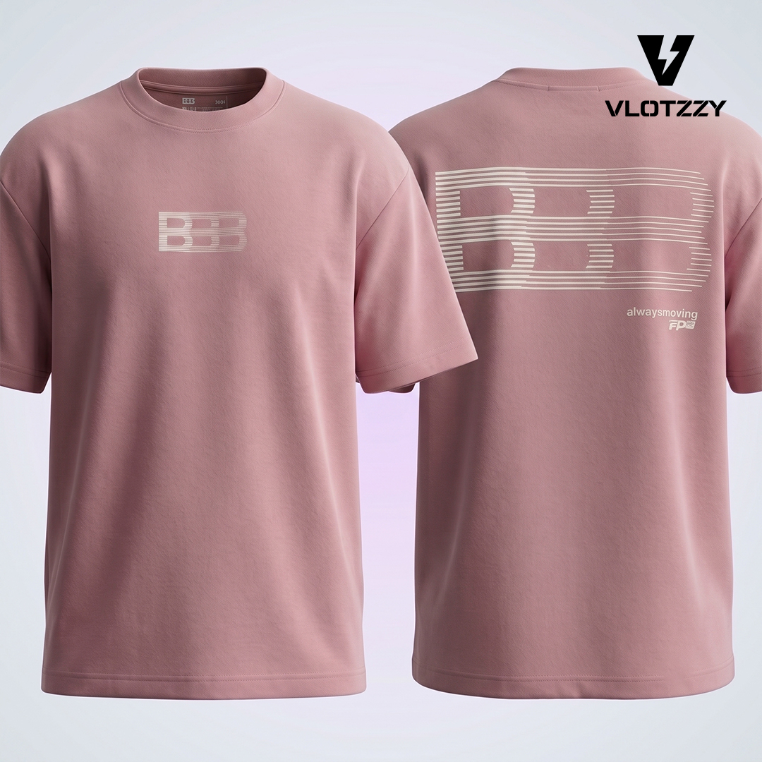 Blush Urban Drop Shoulder T-Shirt - Image 4