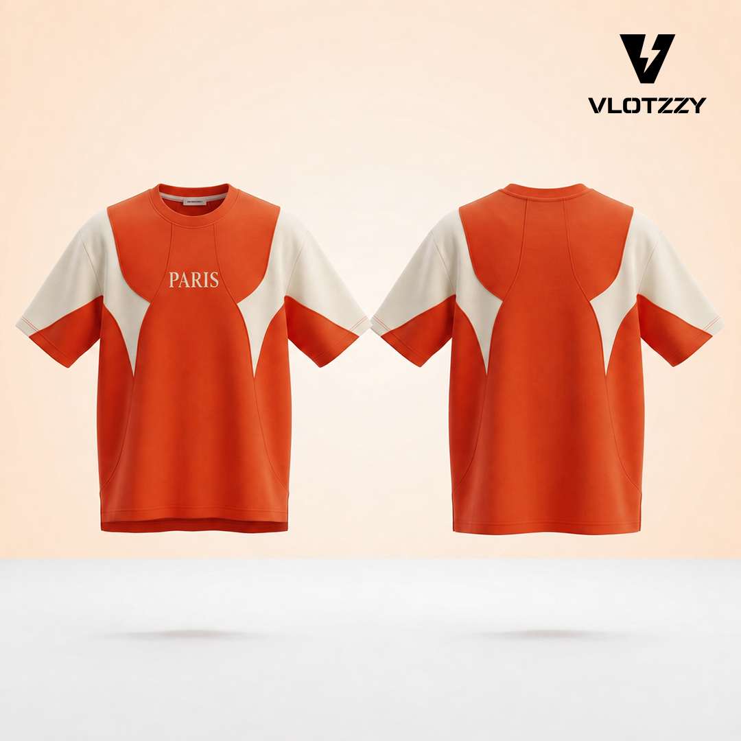 The Paris Curved Panel Drop-Shoulder T-Shirt - Image 4