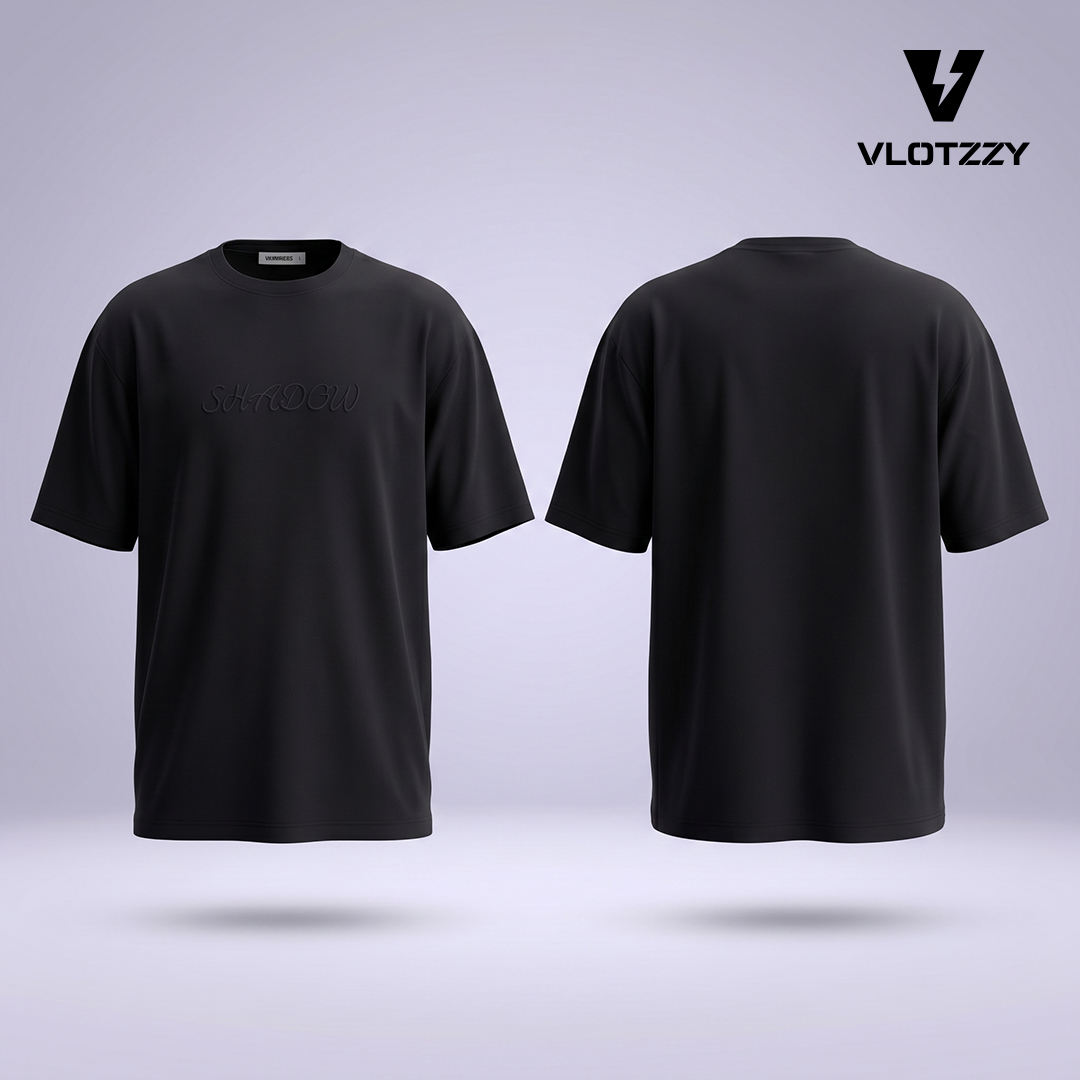 Shadow Script Drop-Shoulder T-Shirt - Image 4