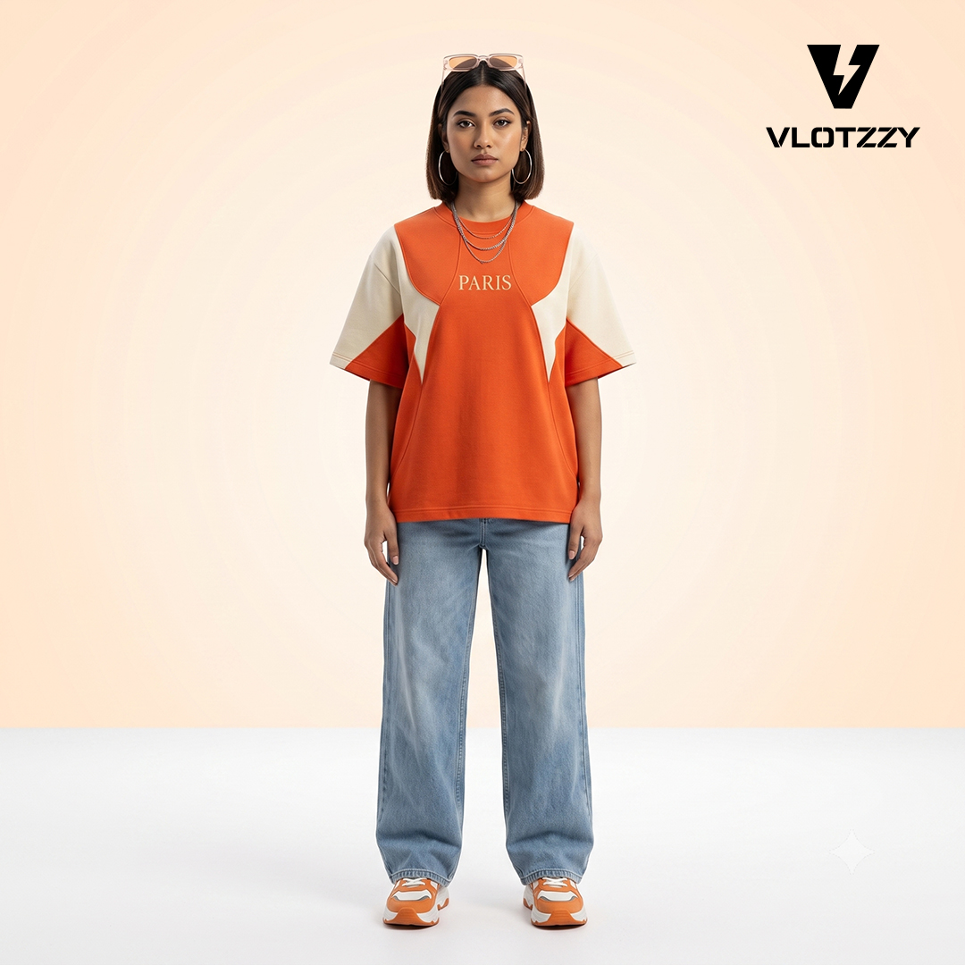 The Paris Curved Panel Drop-Shoulder T-Shirt - Image 5